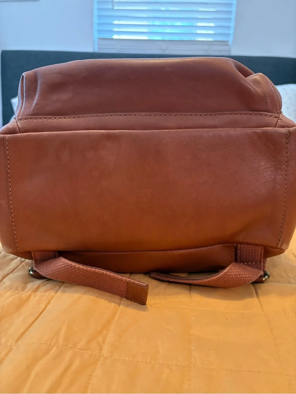 Madewell Cognac Brown Leather Backpack